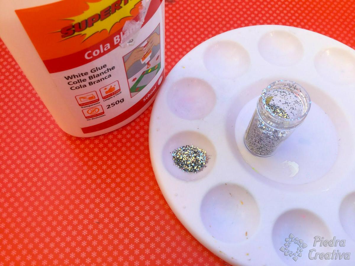 Brillantina para muñeco de nieve