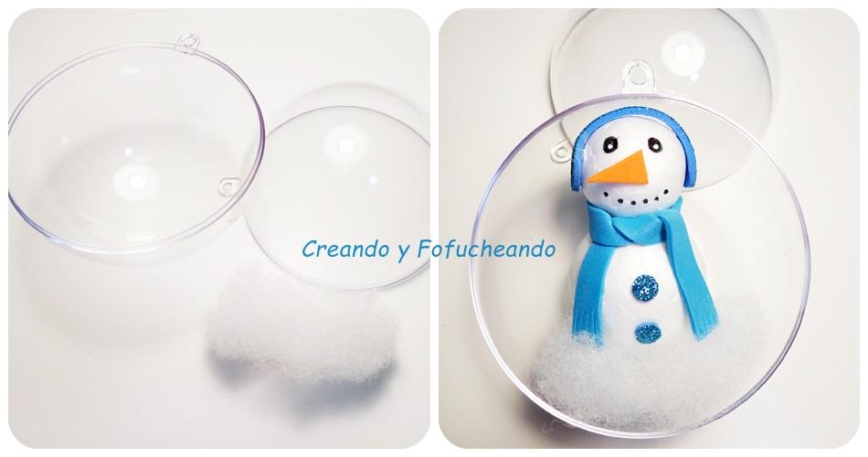 Bola navideña con Muñeco de Nieve