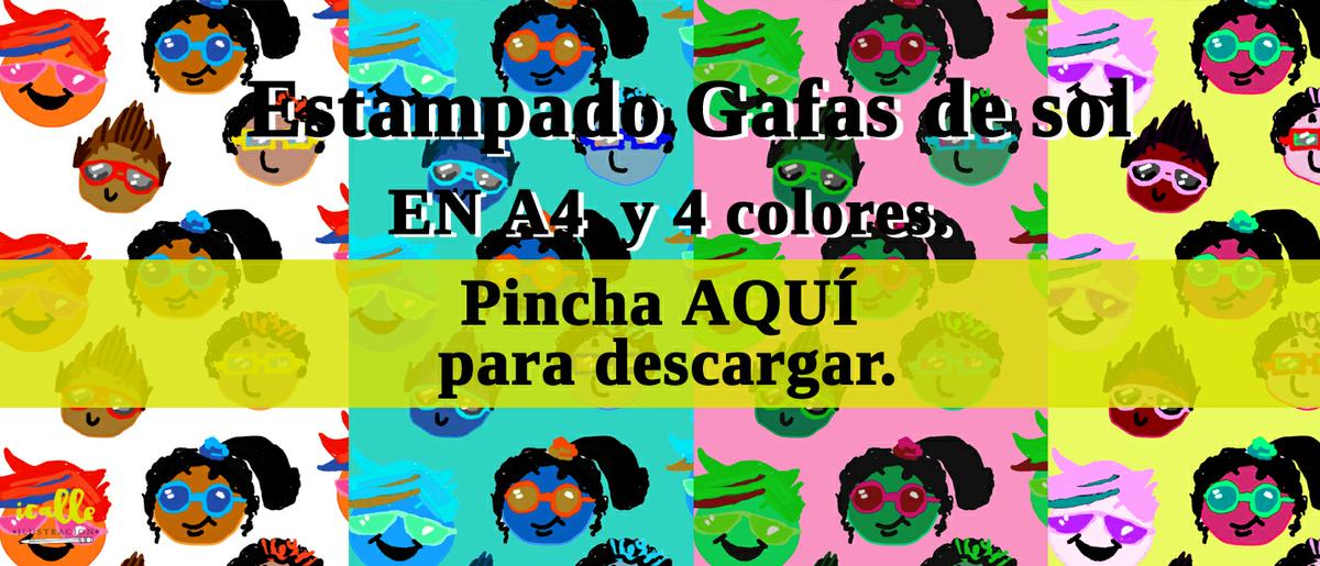 descarga estampado gafas de sol de icalle ilustración