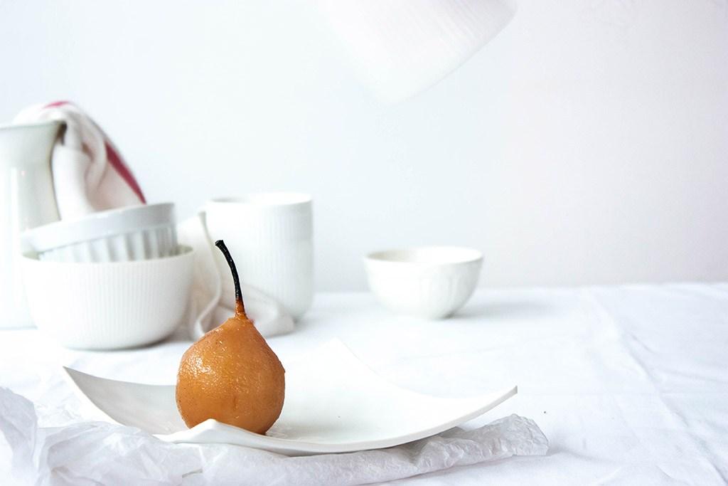 como hacer peras en almibar