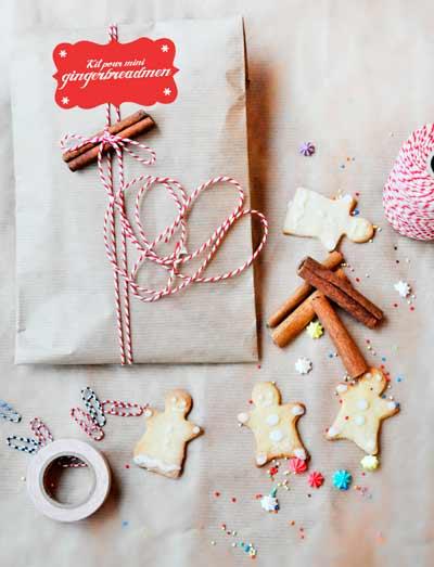 envolver regalos de navidad con canela en rama