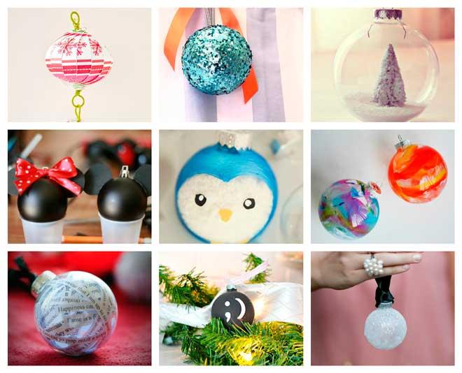 20 originales Bolas de Navidad que tú puedes hacer