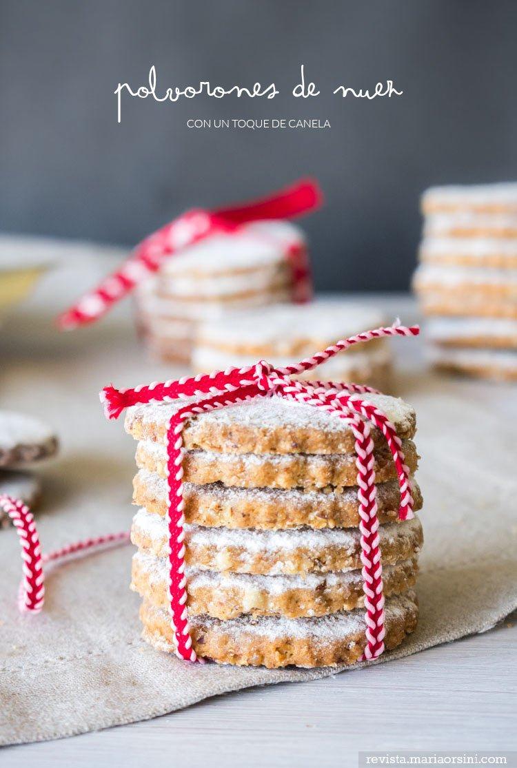 Receta de polvorones de nuez