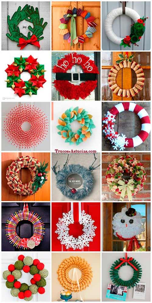 coronas navideñas caseras