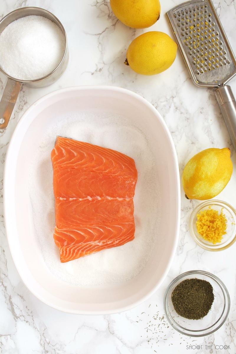 carpaccio de salmon marinado