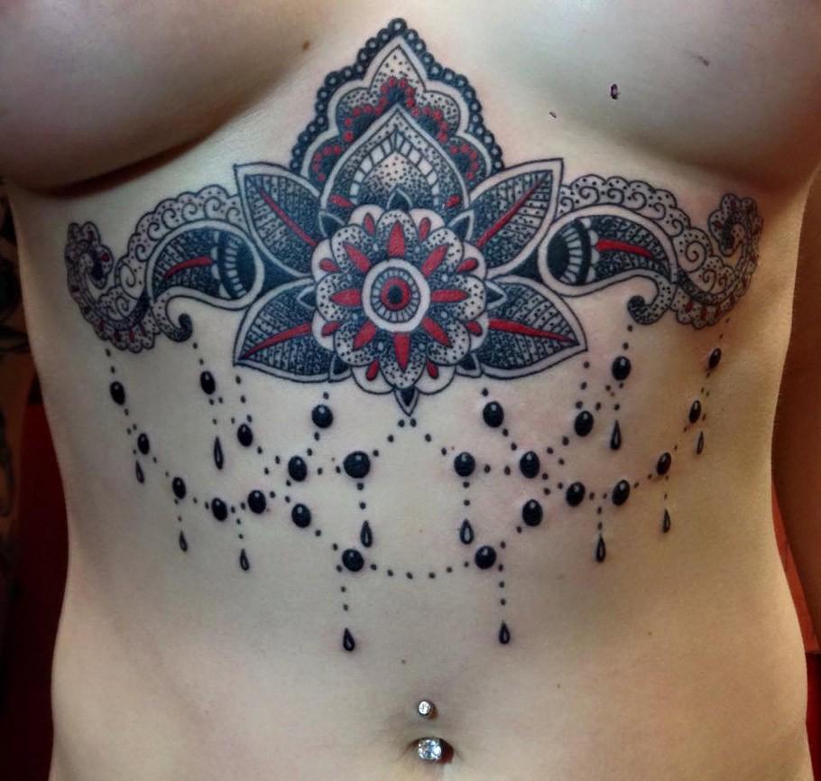 Tatuajes, Tatuadores y amantes de los tatuajes Tatuajes under breast Partes cuerpo 