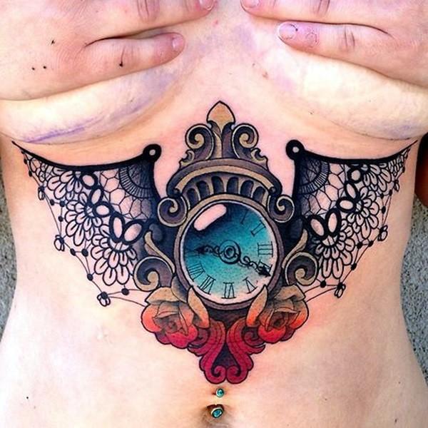 Tatuajes, Tatuadores y amantes de los tatuajes Tatuajes under breast Partes cuerpo 