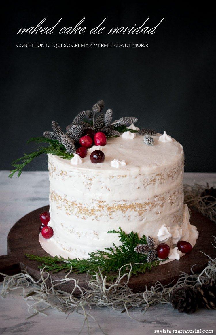 receta de naked cake de vainilla