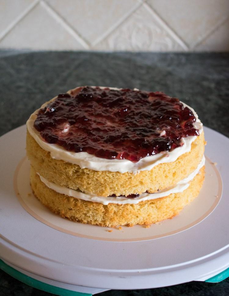 receta de naked cake de vainilla