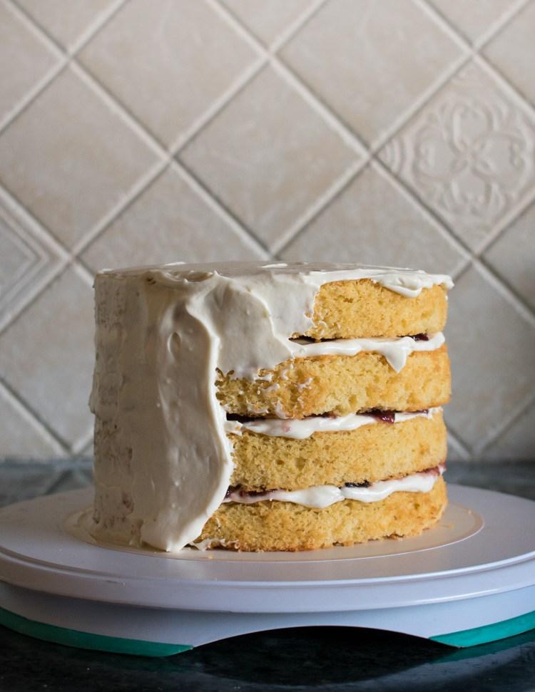 receta de naked cake de vainilla