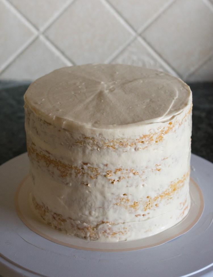 receta de naked cake de vainilla