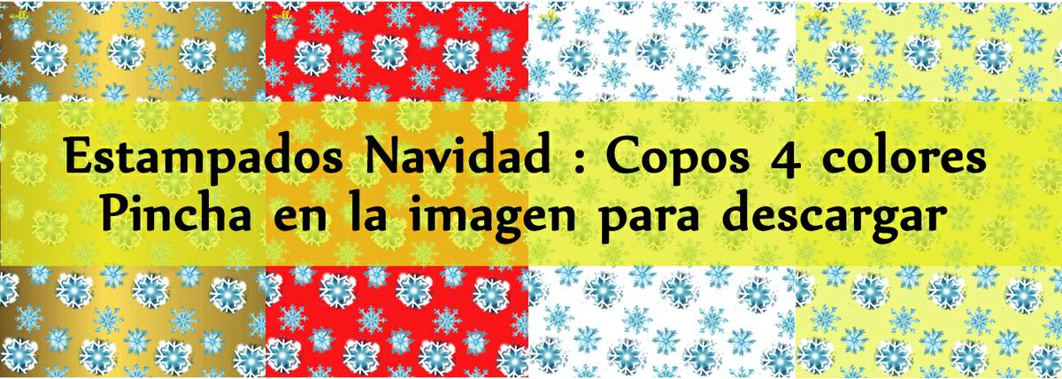 Estampados Navideños Copos