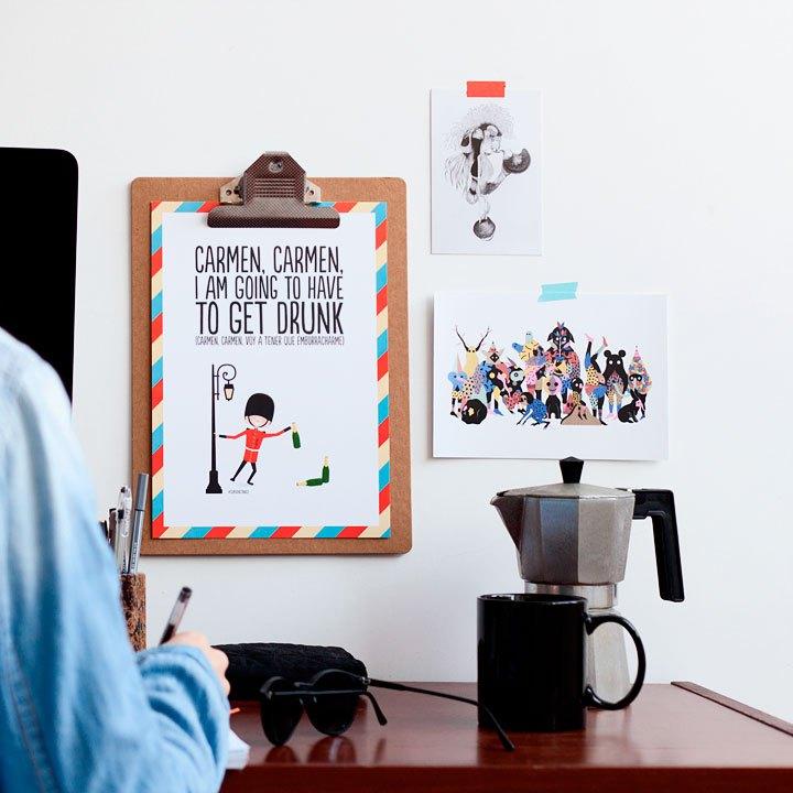 super britanico letras y frases láminas