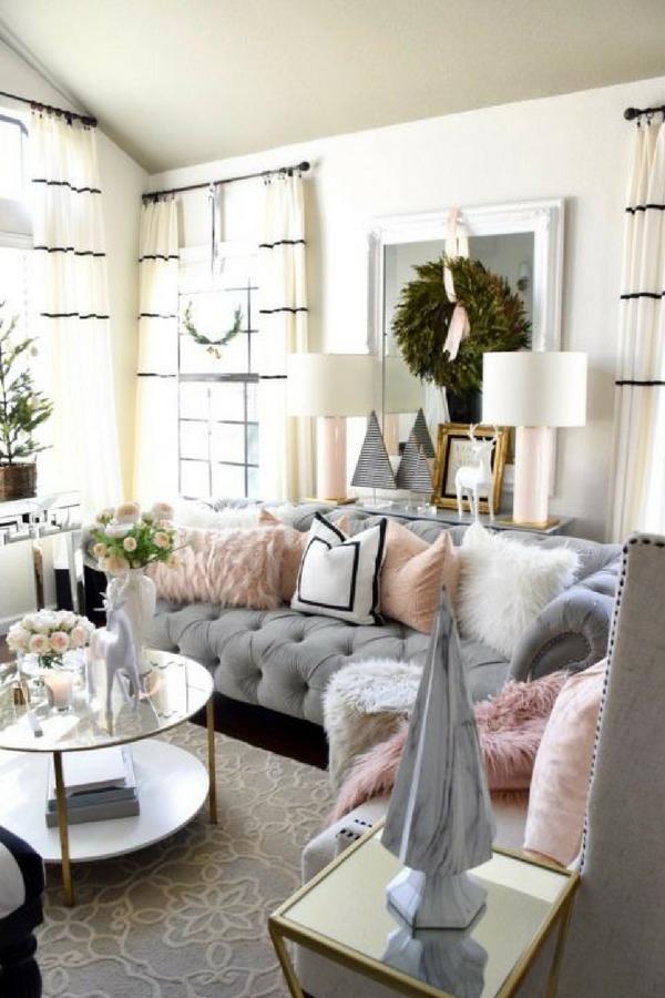 Decoración navideña con mucho glamour