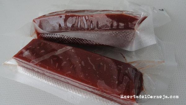 membrillo envasado al vacío