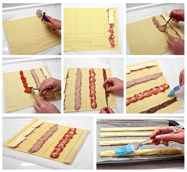 Saladitos de hojaldre variados