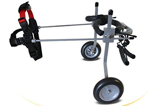 Ajustable para silla de ruedas para perro pequeño (XS), peso 5 A 20 kg, patas traseras rehabilitación, luz peso