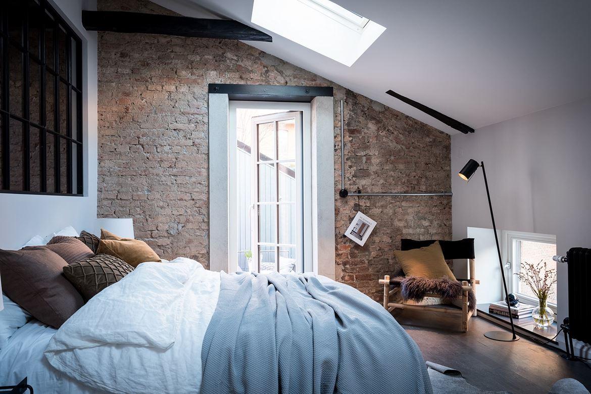 Ladrillo visto para el dormitorio. | Decoración