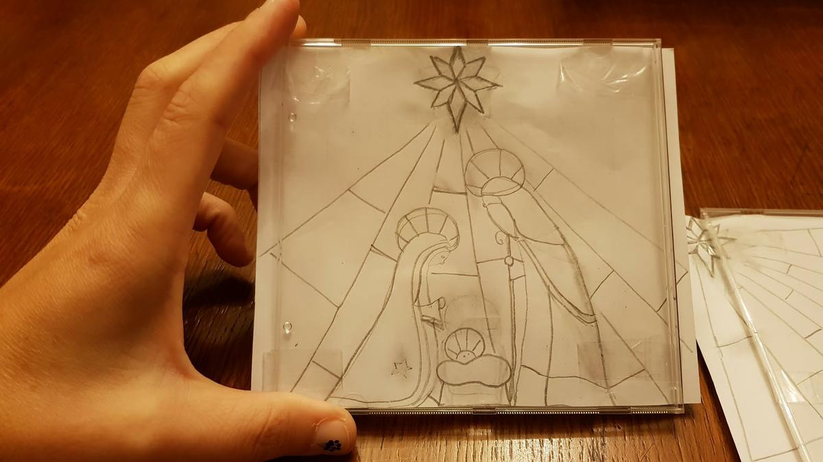 Plantilla para la cara principal del portavelas