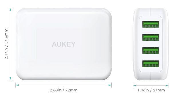 Conversor para Viaje - 4Puertos USB para Smartphone y Tablet