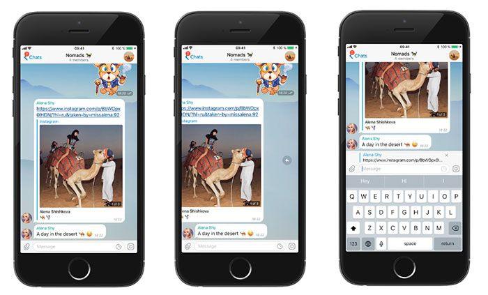 imagen Telegram respuesta rapida
