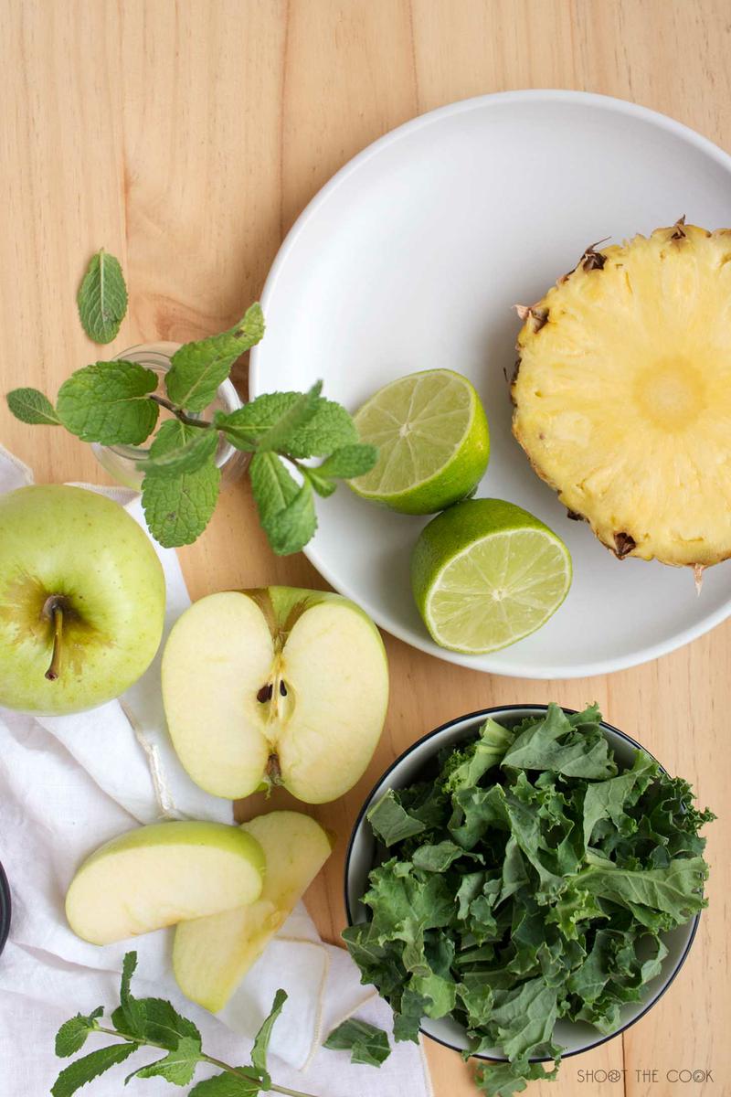 batido kale y pina