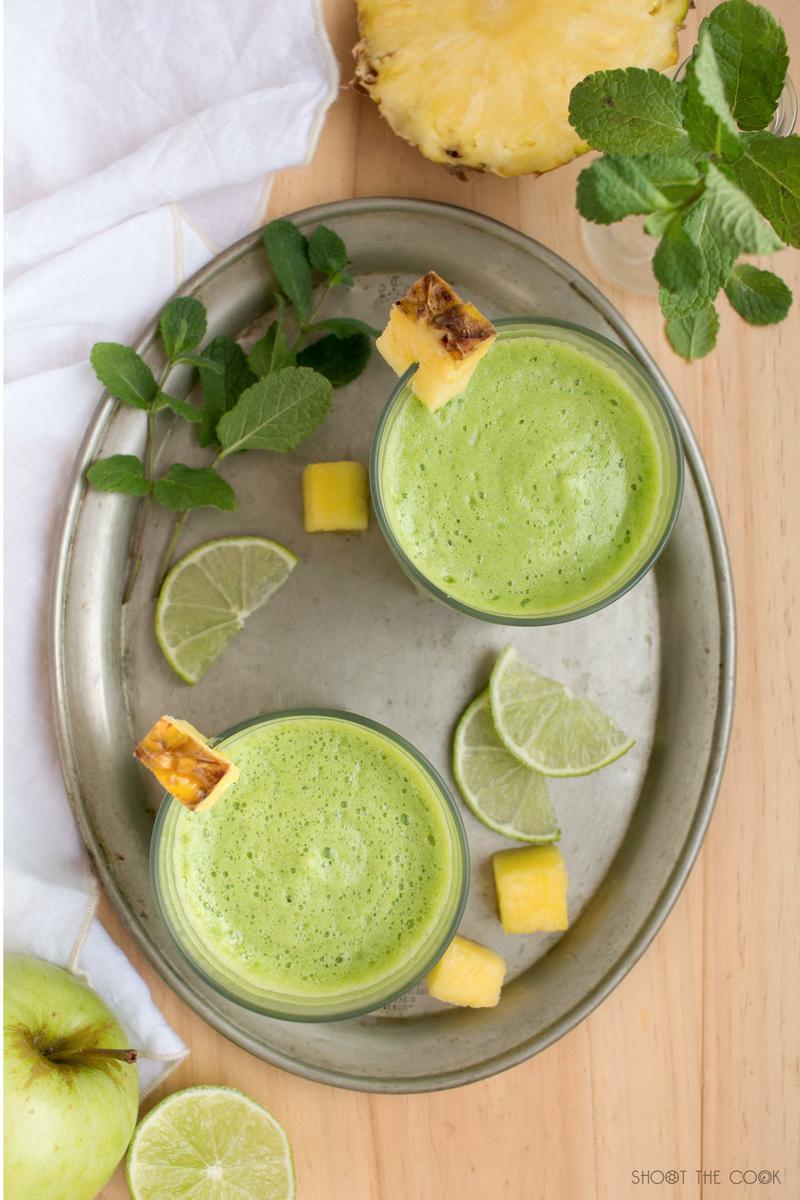 batido kale y pina