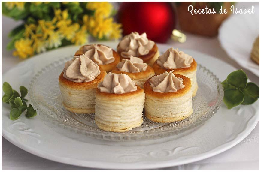 Canapés de paté de anchoas