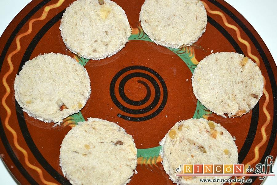 Rosas de salmón, colocarlos en una fuente apta para horno