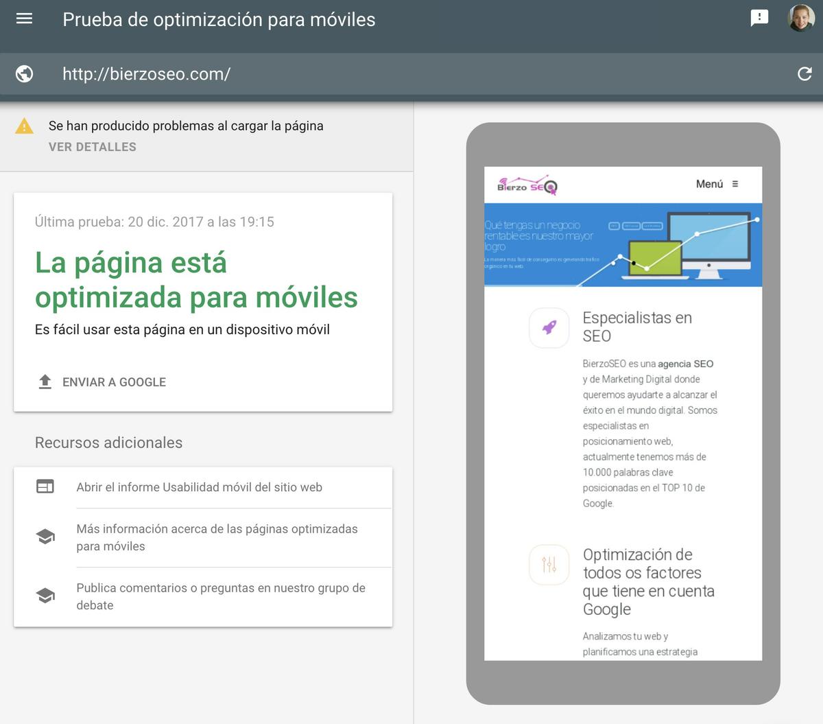 Seo en móviles en 2018