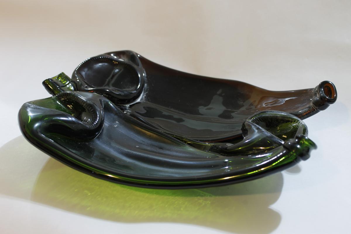 ideas creativas para reciclar botellas de vidrio en vitrofusion