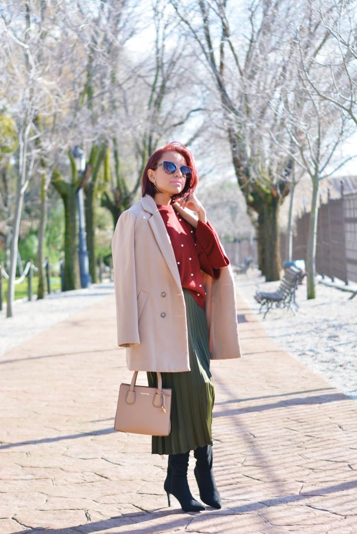 Tendencia jersey con perlas