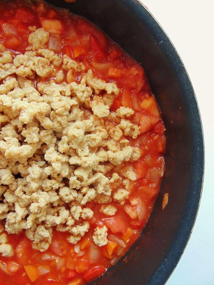 chili con soja texturizada | chili con carne soja texturizada