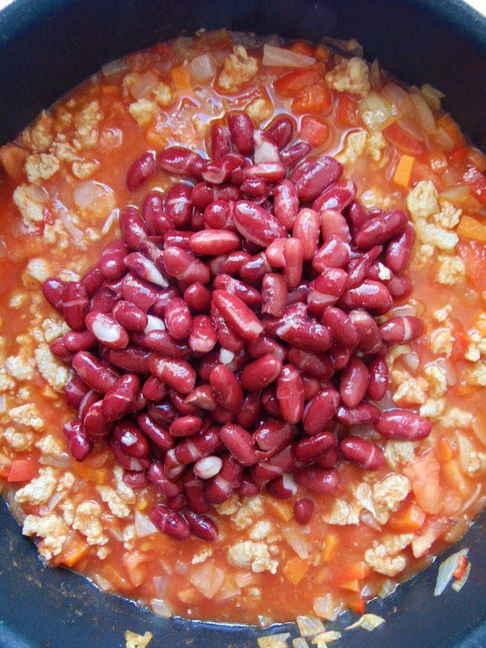 receta de chili con soja texturizada