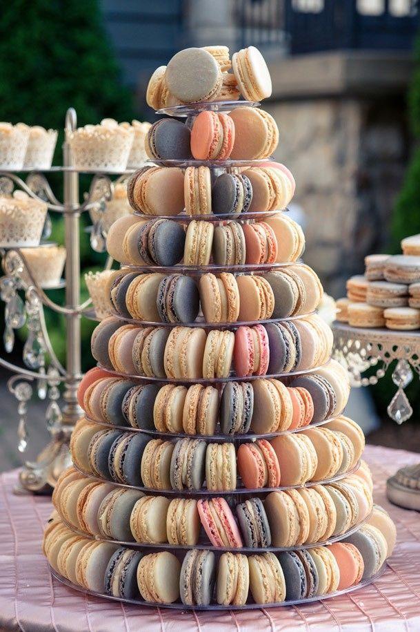 tarta macarons boda