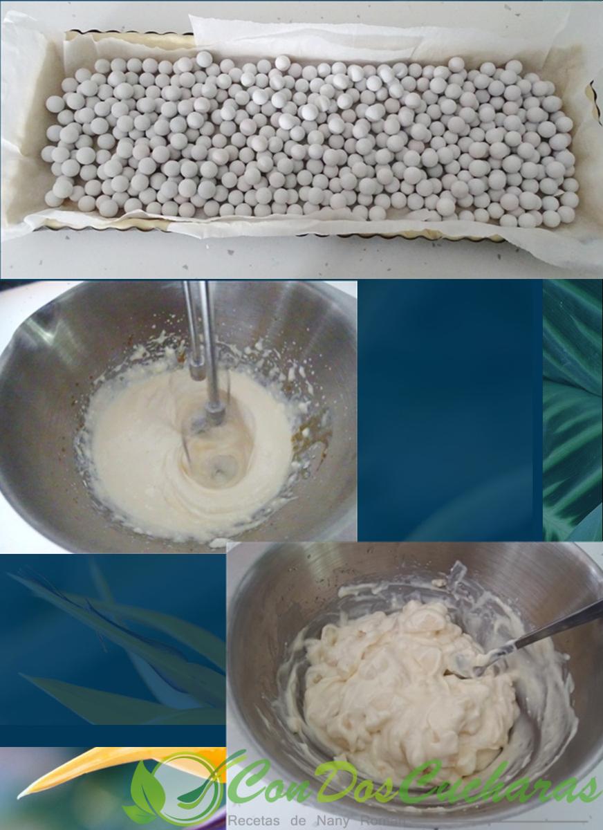 Tarta de peras y queso mascarpone