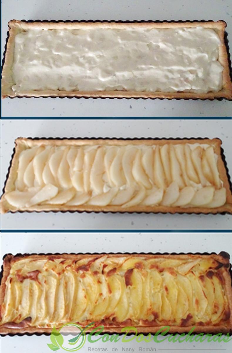 Tarta de peras y queso mascarpone