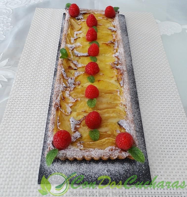 Tarta de peras y queso mascarpone