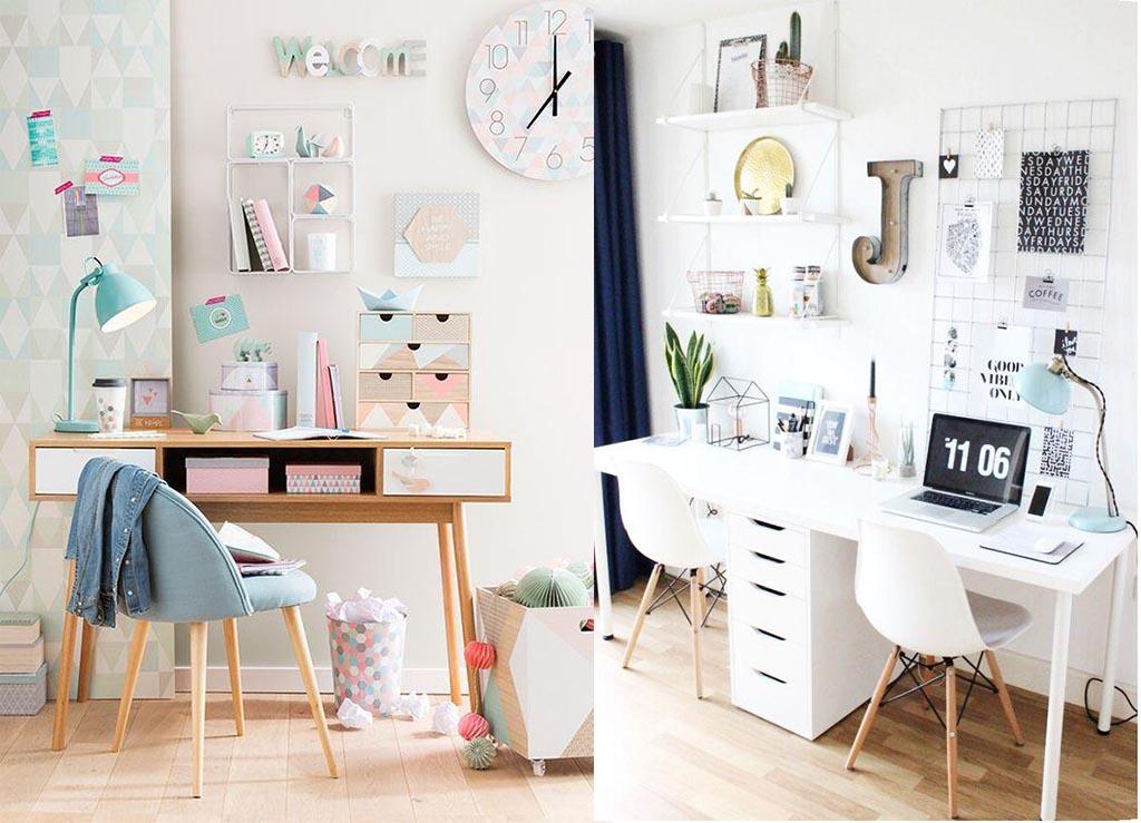 zona de estudio en el dormitorio juvenil