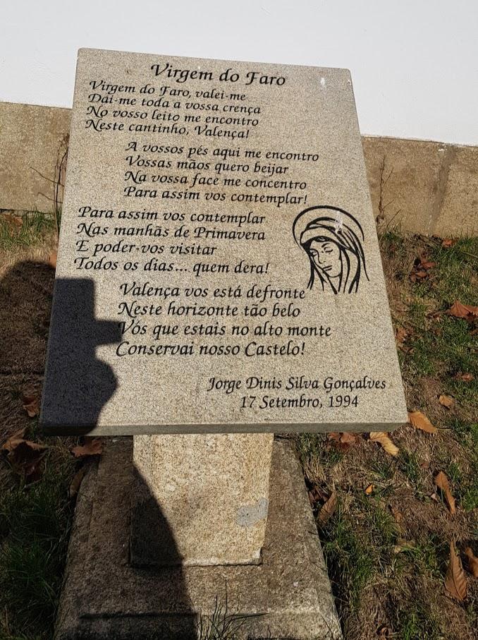 Poesía dedicada a Nossa Senhora do Faro.