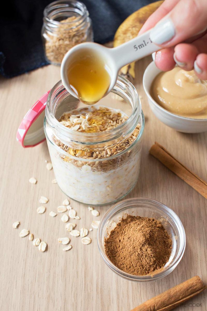 receta de overnight oats o avena remojada