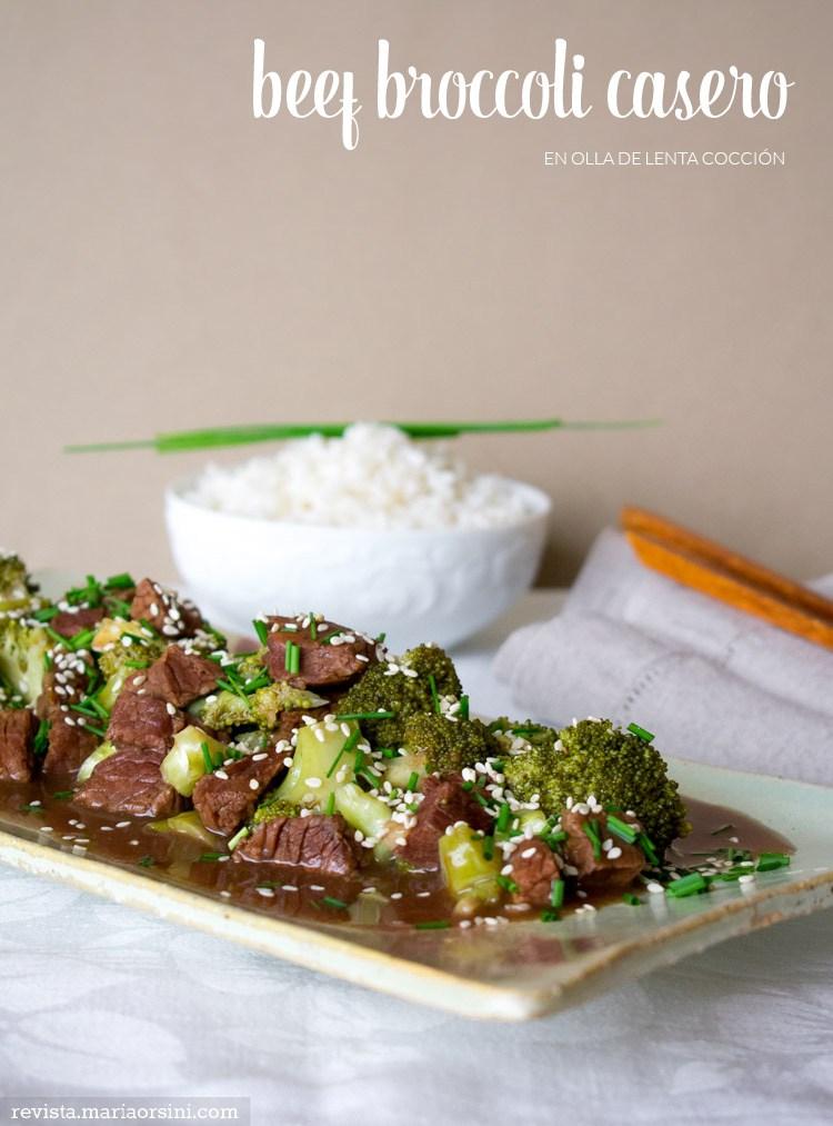 Receta de beef broccoli casero, versión ligera, fácil y saludable del platillo chino