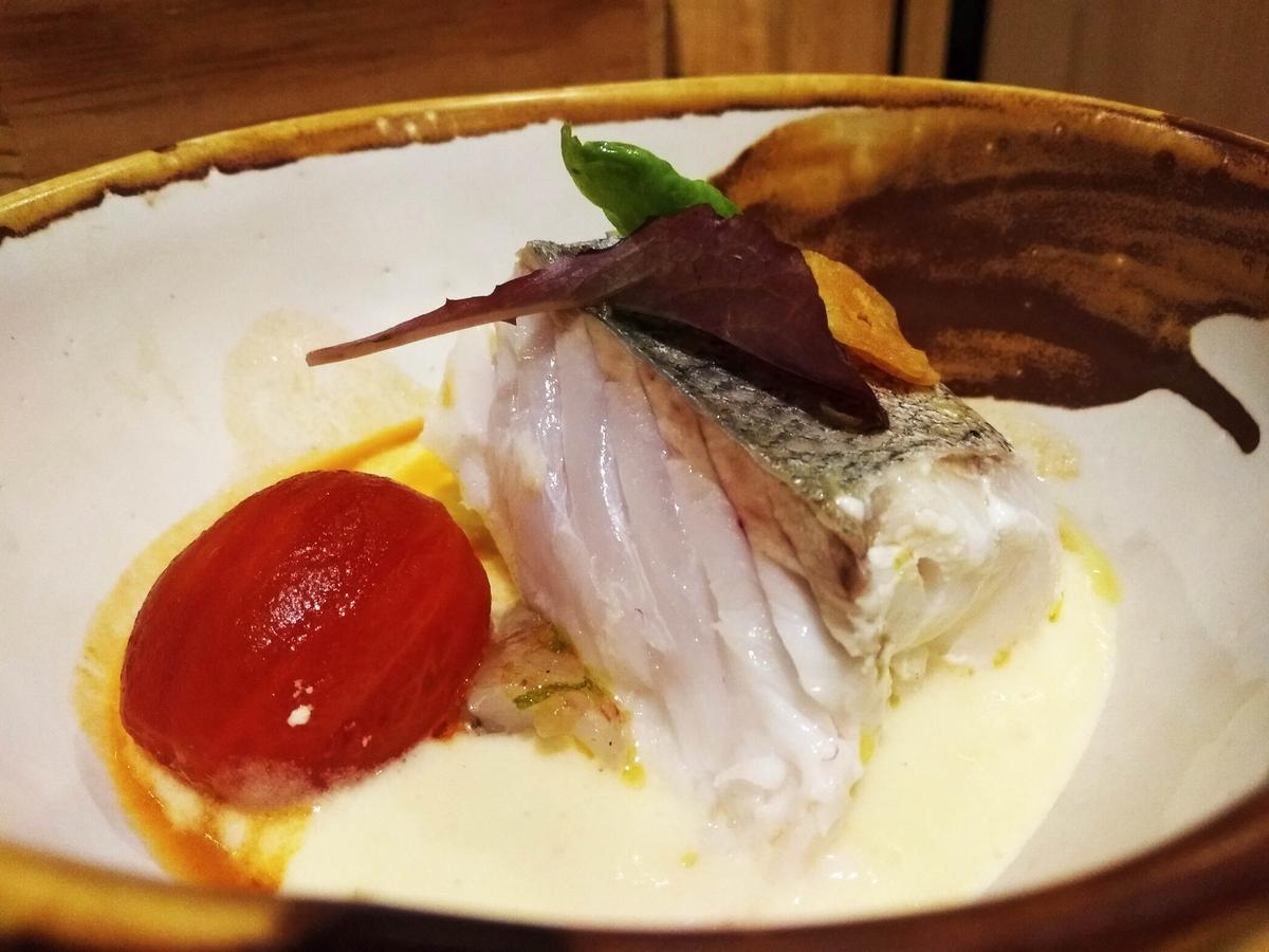 Merluza a baja temperatura con reducción de nécora