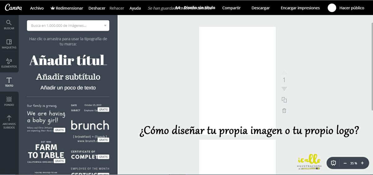 ¿Cómo diseñar tu propia imagen o tu propio logo?