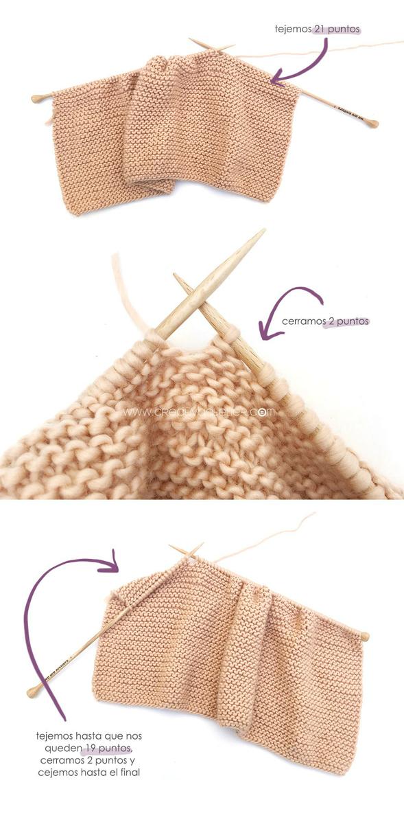 Cómo hacer un chaleco de punto de bebé con volantes en las mangas DIY - Tutorial y Patrón