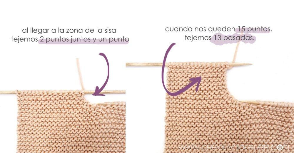 Cómo hacer un chaleco de punto de bebé con volantes en las mangas DIY - Tutorial y Patrón