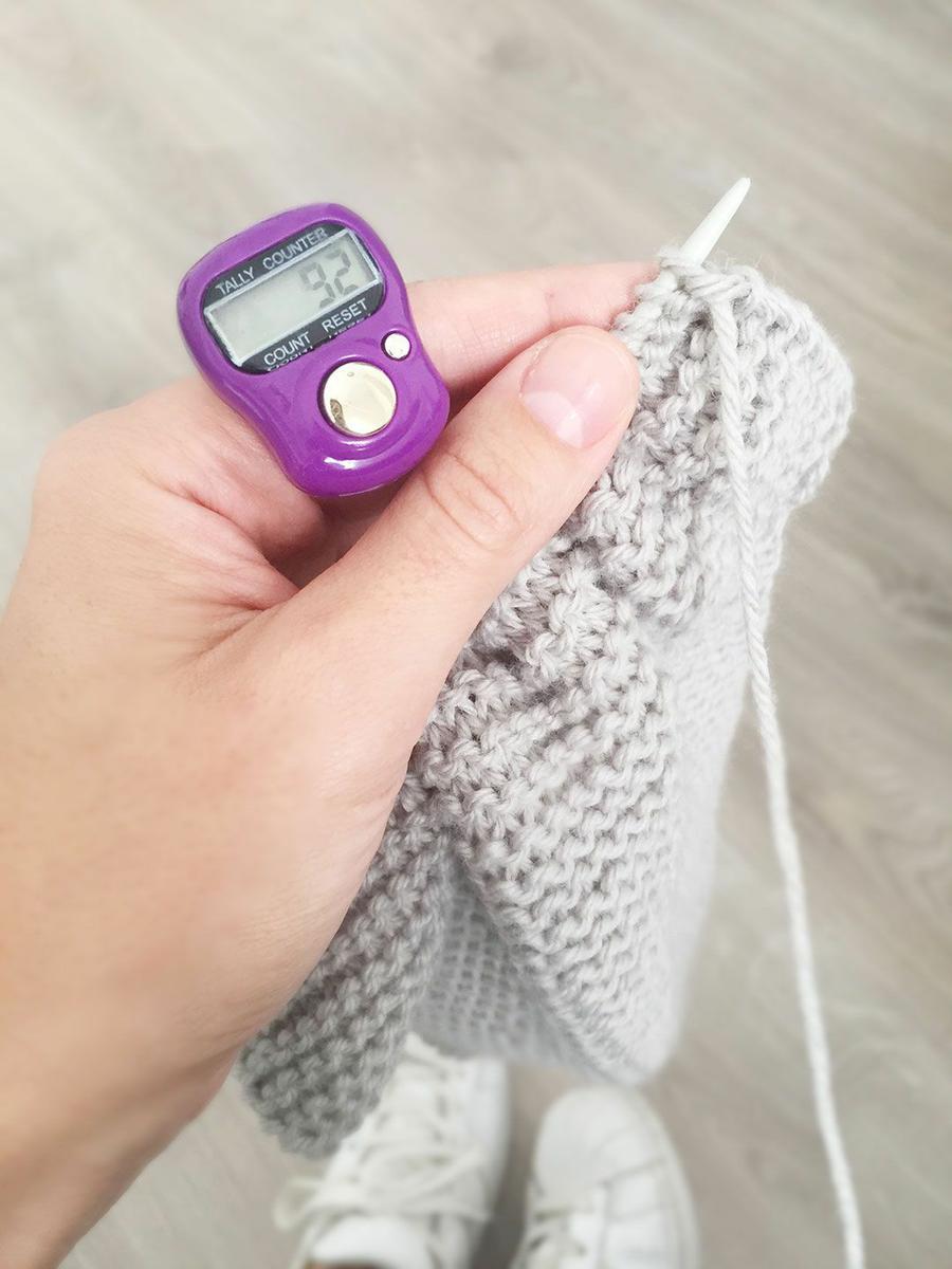 Contador de vueltas de punto digital