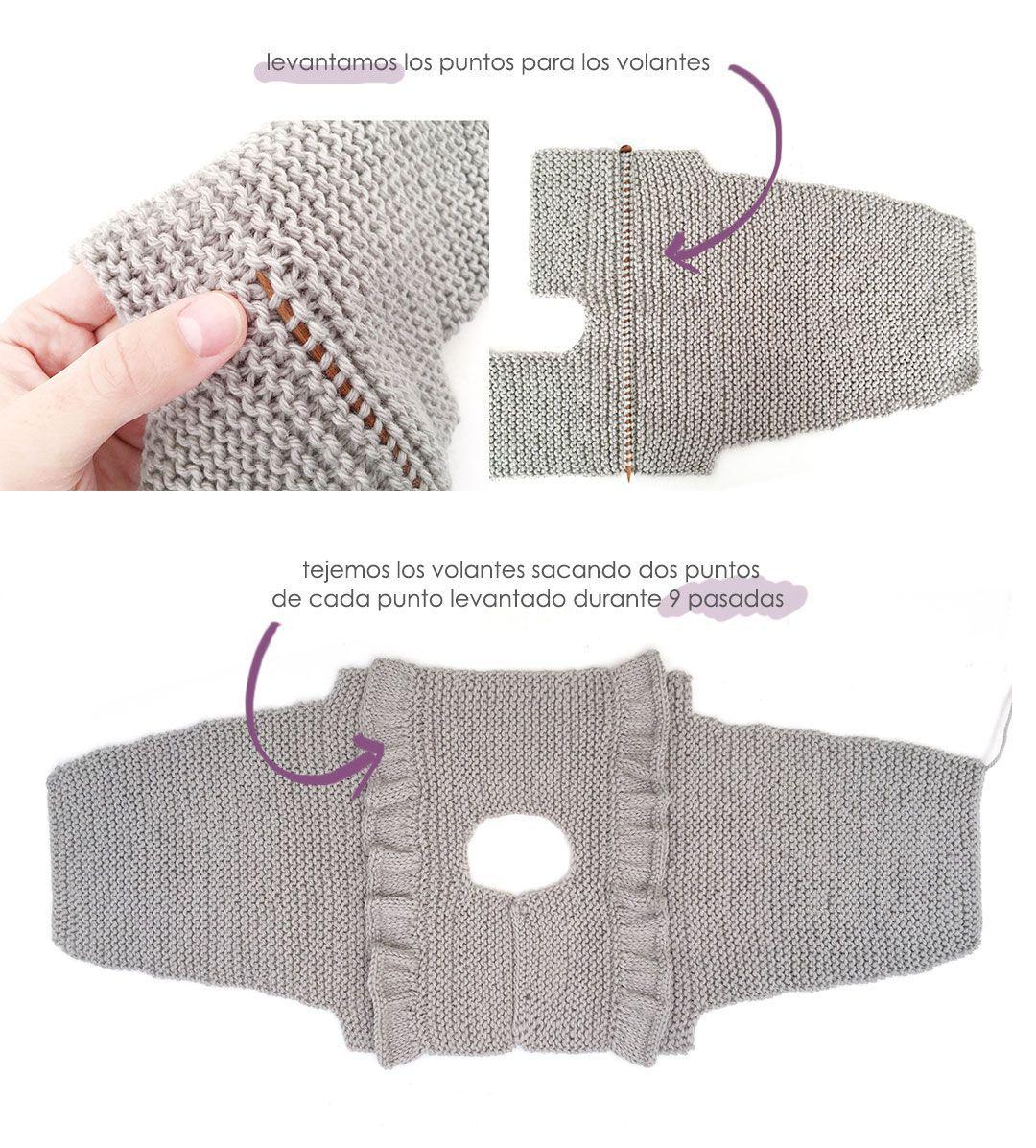 Cómo hacer un vestido de punto y tela combinado de bebé DIY - Tutorial y Patrón