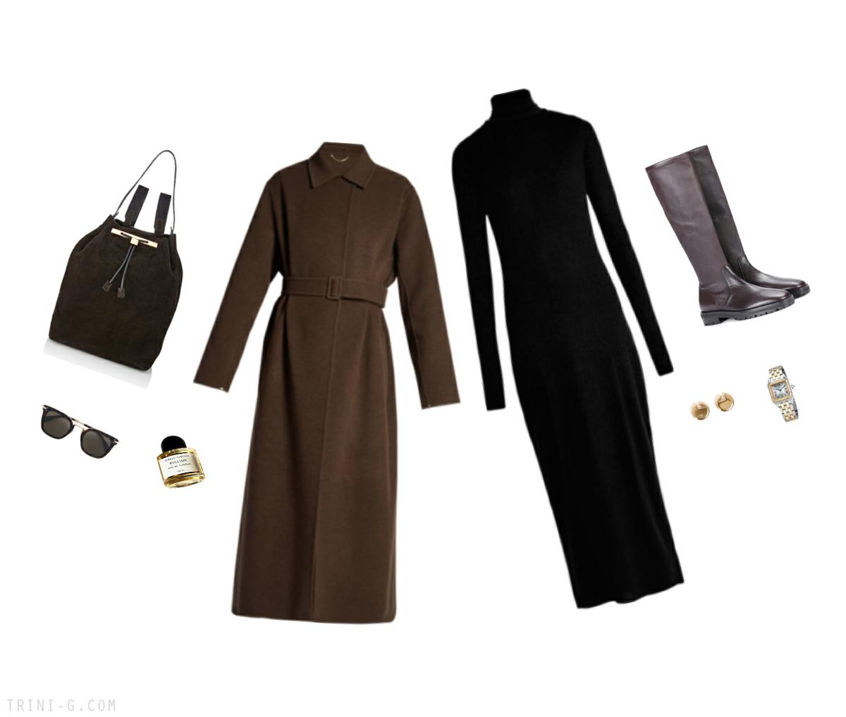 Trini | The Row coat Raey dress