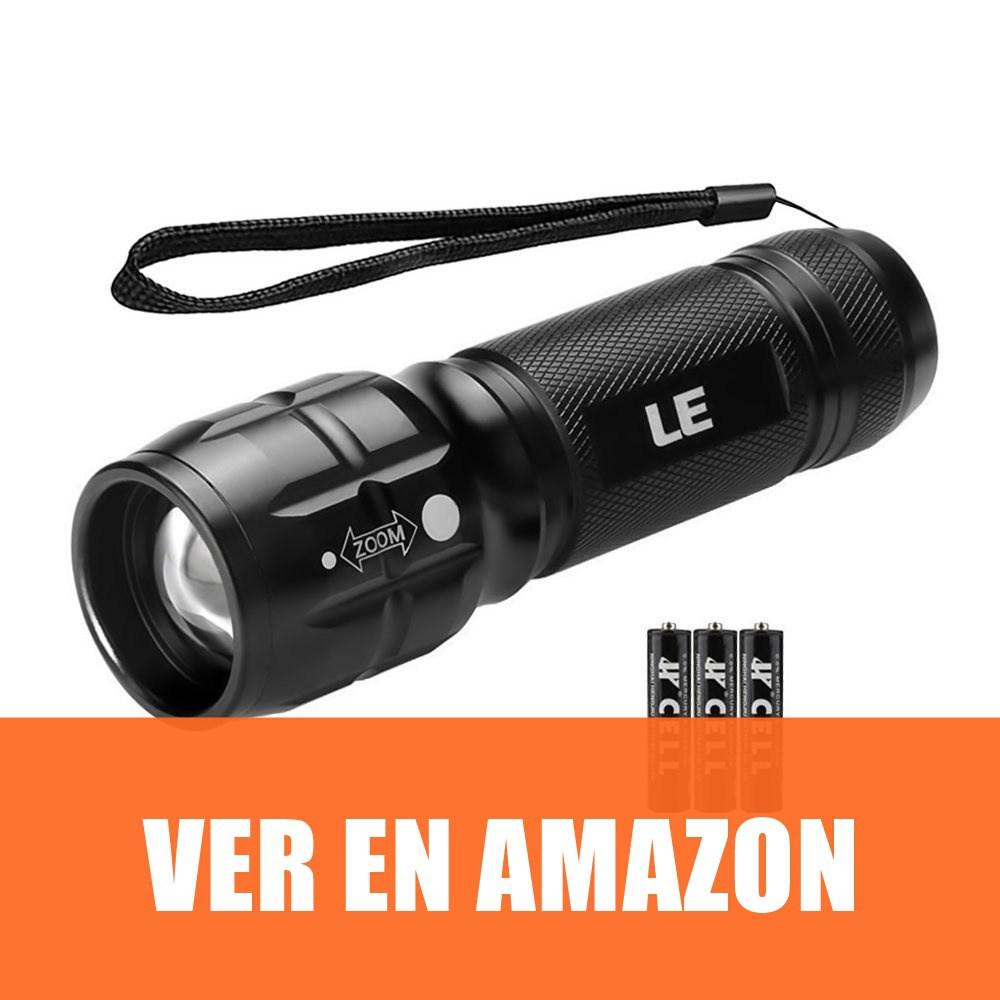 LE Linterna LED con Zoom y Foco ajustable